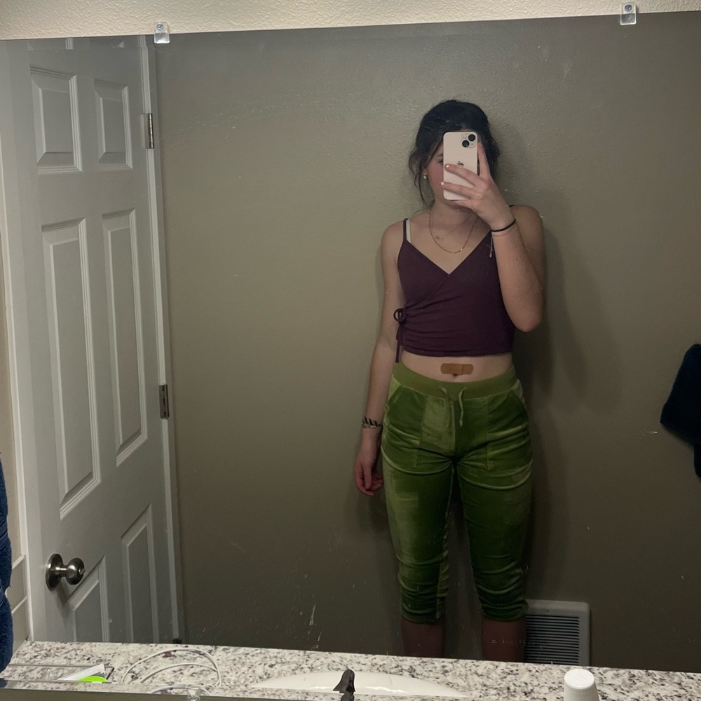 Green Track suit sweats